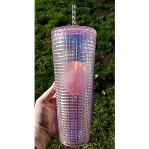 Pink Starbucks Grid Tumbler 2020 NWT